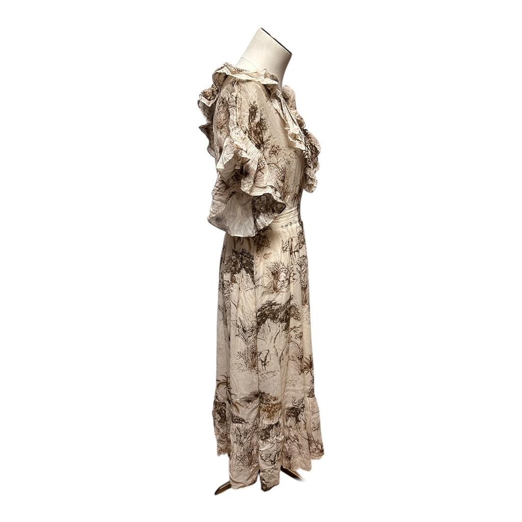 Robe midi Sandro - 38 - Écru - État : Neuf