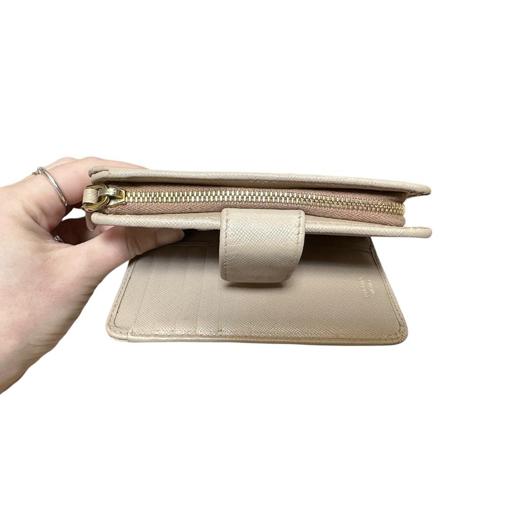 Portefeuille femme Prada - Taille unique - Cream - État : Excellent
