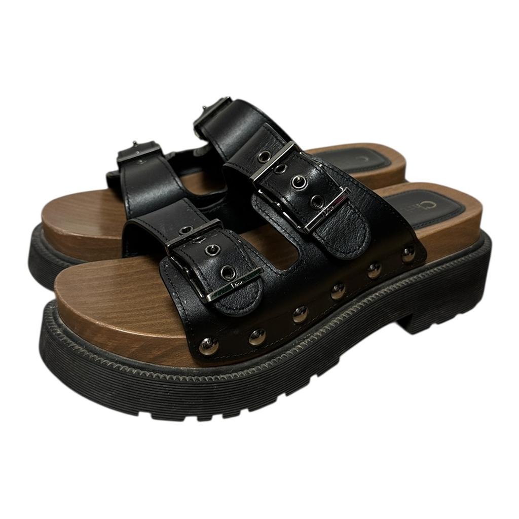 Mules Christian Dior - 38 - Noir - État : Excellent