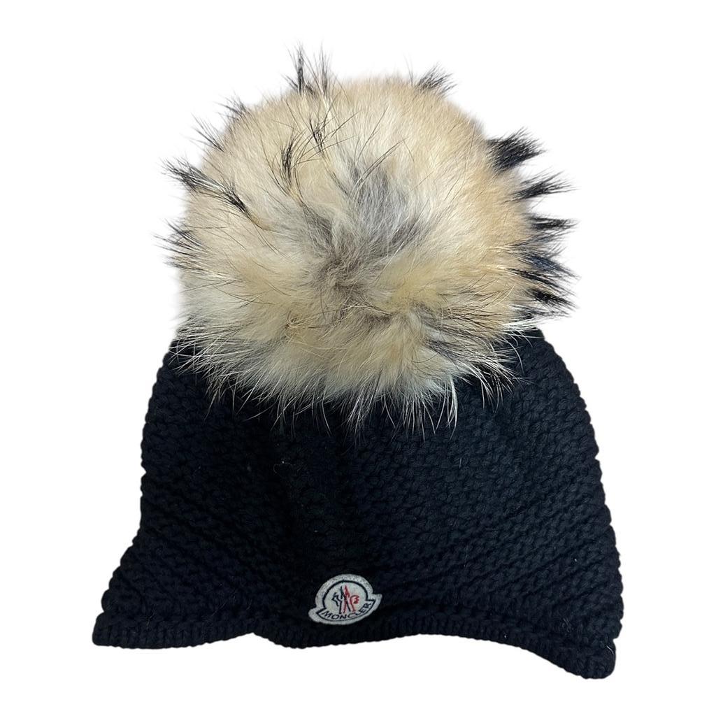 Bonnet Moncler - Taille unique - Noir - État : Excellent