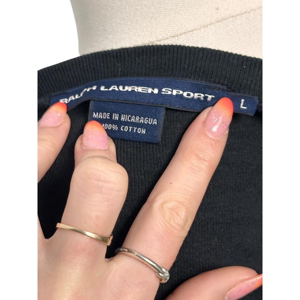 T-shirt Ralph Lauren Sport - L - Noir - État : Excellent