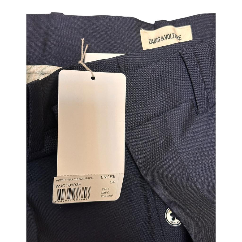 Pantalon tailleur Zadig & Voltaire - 36 - Bleu marine - État : Neuf avec étiquette