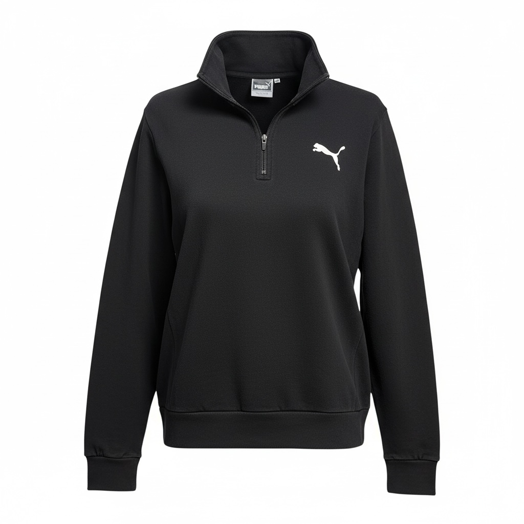 Sweat col zippé Puma - M - Noir - État : neuf