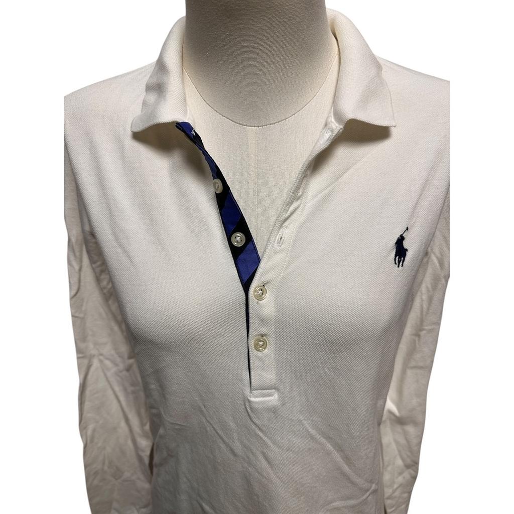 Polo Ralph Lauren Sport femme manches longues blanc - L - État : Excellent