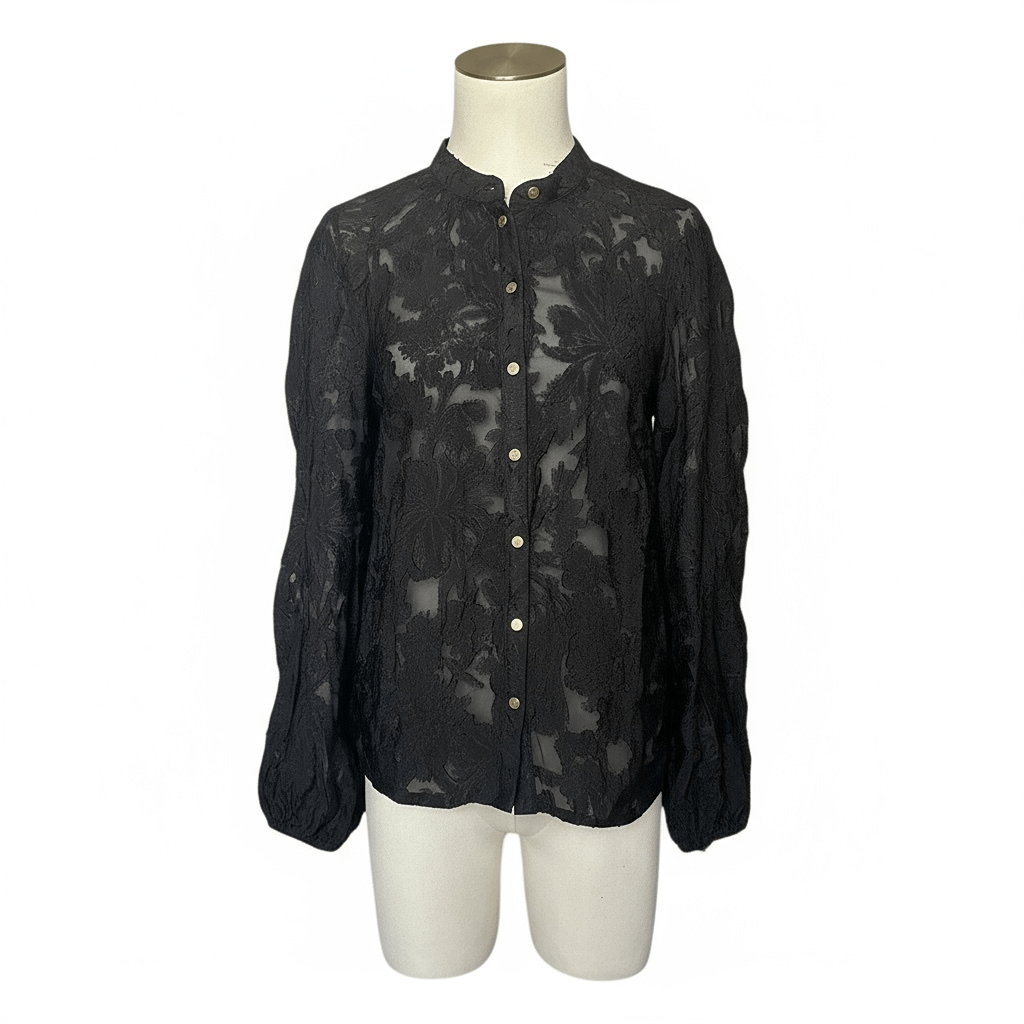 Blouse manches longue Naf Naf – S – Noir – État : Neuf avec étiquette - BiWear