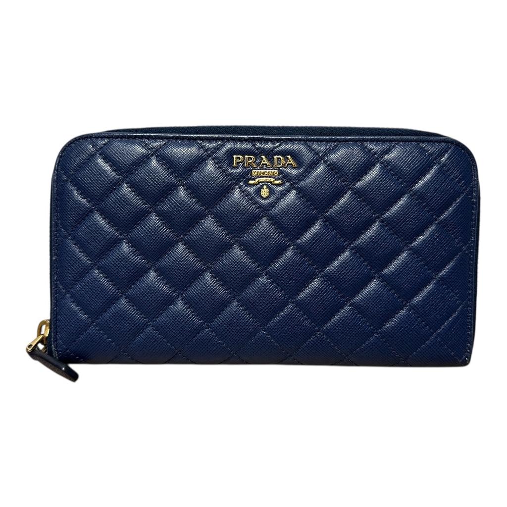 Portefeuille Prada - Bleu - État : Excellent