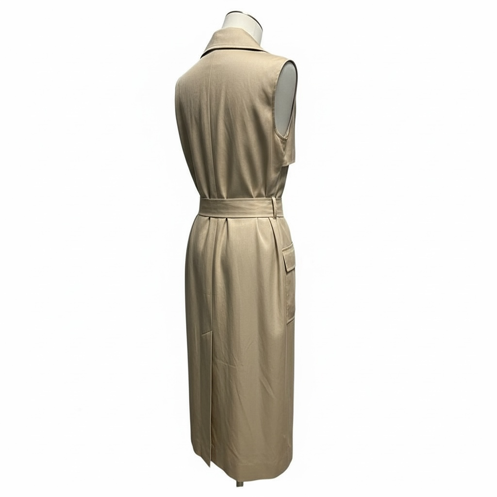 Robe Midi Calvin Klein - 36 - Beige - État : Neuf avec étiquette