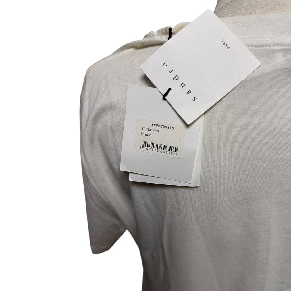 T-shirt Sandro - 1 / S - Blanc - État : Neuf