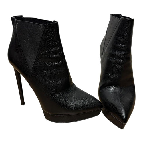 Bottines femme Saint Laurent - 37 - Noir - État : Excellent