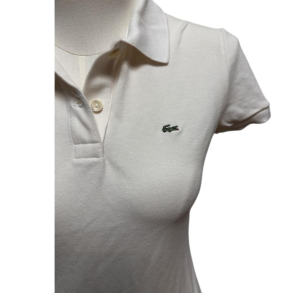 Polo femme Lacoste - 38 - Blanc - État : Excellent