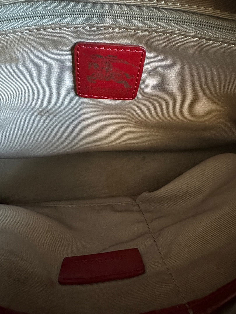 Sac à main Burberry - Taille unique - Rouge - État : Excellent