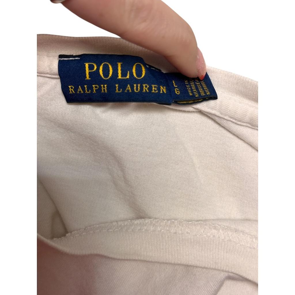 T-shirt Polo Ralph Lauren - L - Blanc - État : Excellent