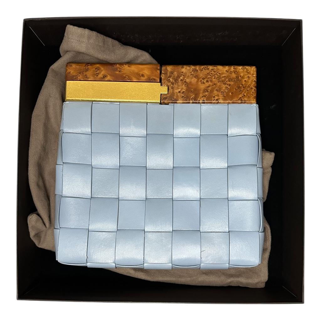Clutch Bottega Veneta - Taille unique - Bleu - État : Excellent