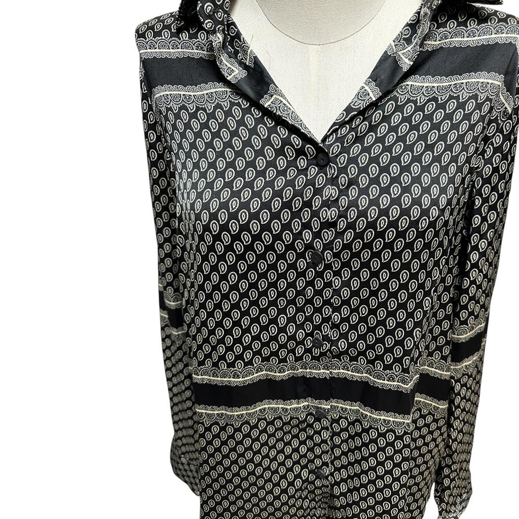 Chemise Alexandra Neel - M - Noir et Blanc - État : Excellent