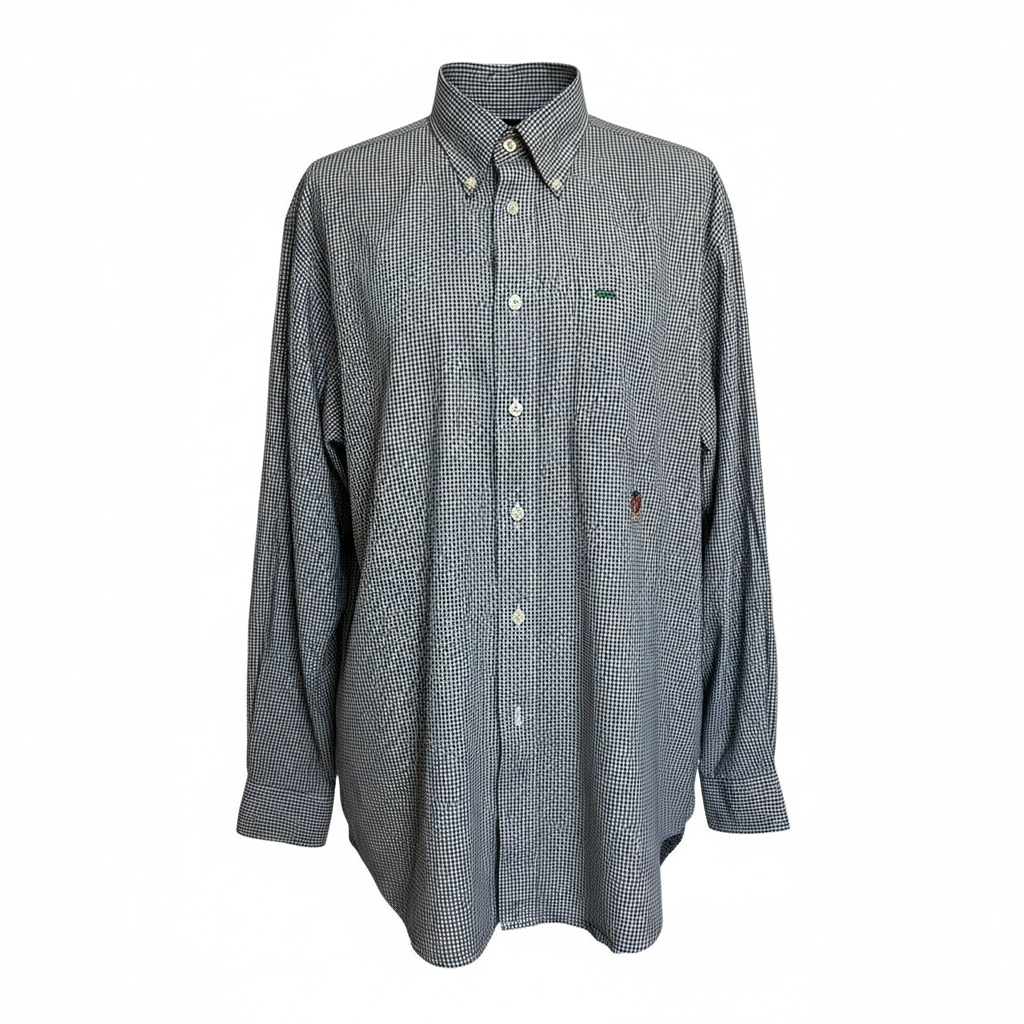 Chemise À Carreaux Tommy Hilfiger - M - Blanc Vert Foncé - É