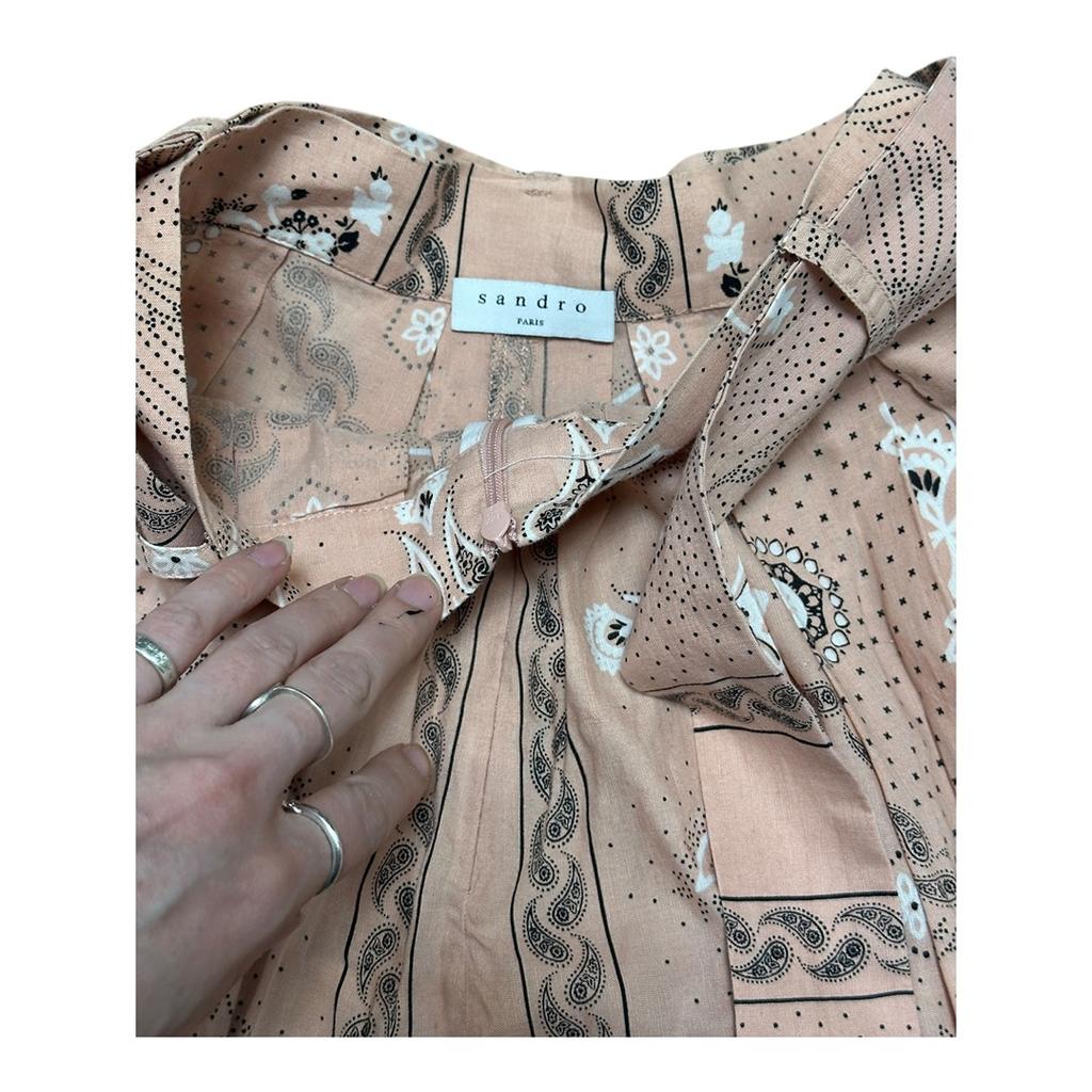 Short Taille Haute Sandro - S - Rose - État : Très Bon