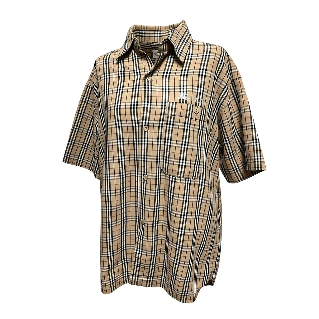 Chemise à Carreaux Burberry - L - Crème - État : Excellent