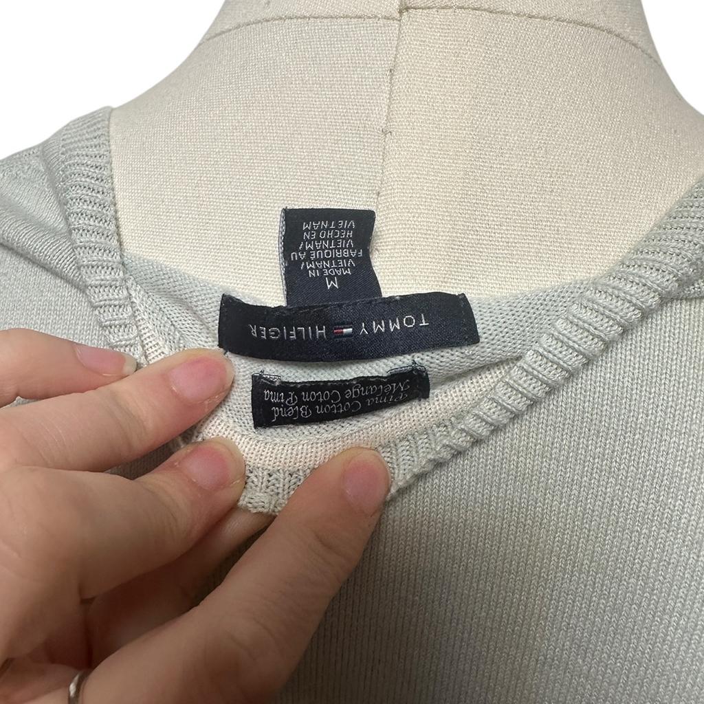 Pull femme Tommy Hilfiger - M - Blanc cassé - État : Excellent