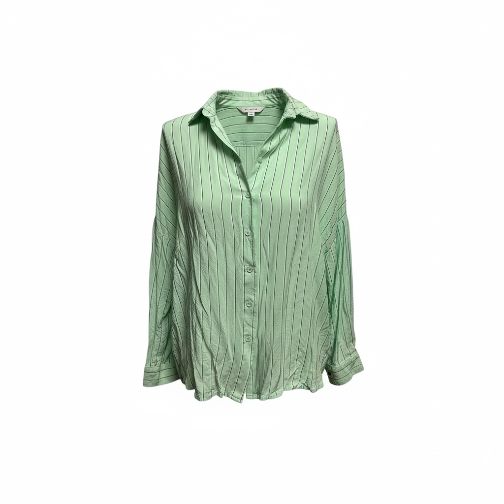 Chemise Grace & Mila - S - Vert clair à rayures - État : Excellent