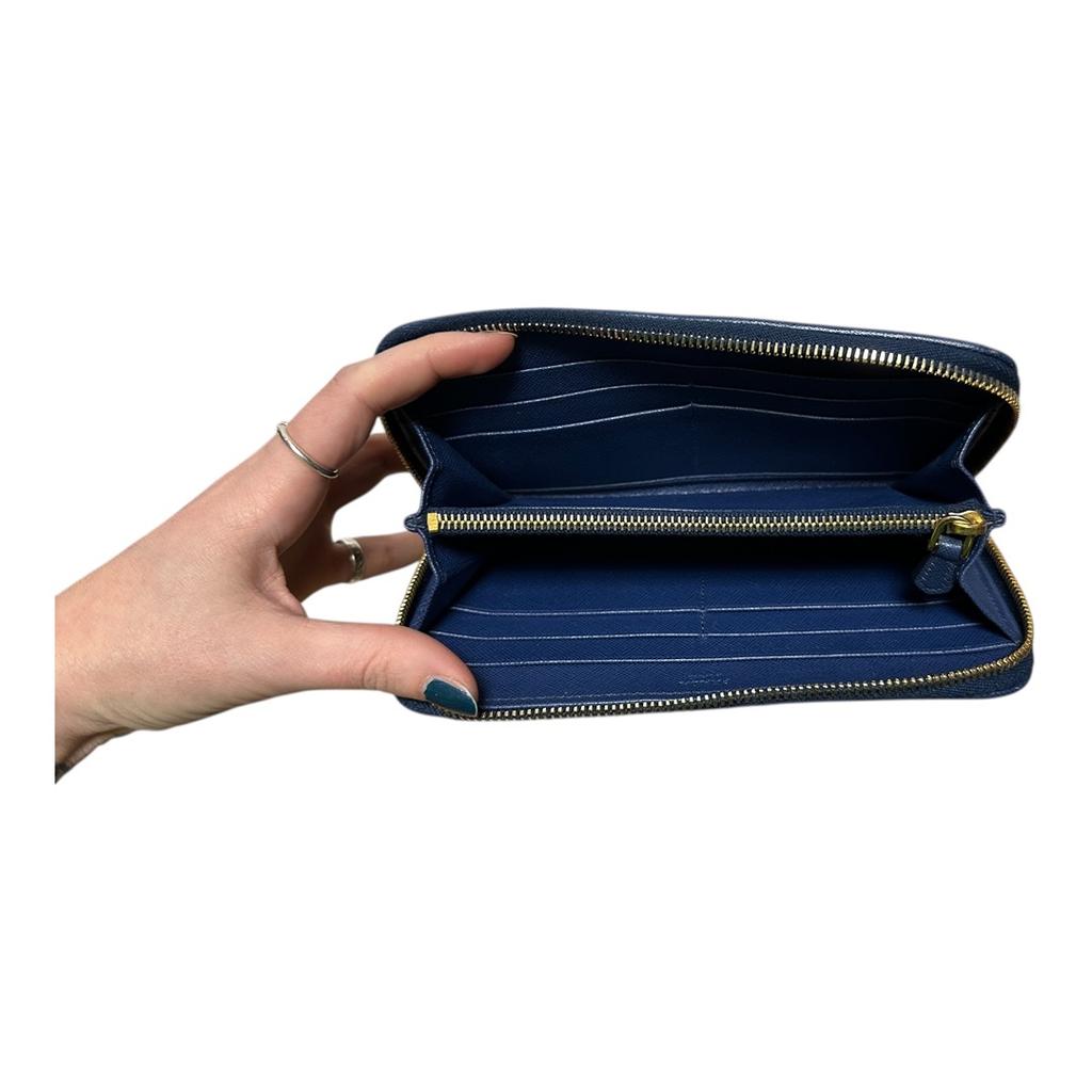 Portefeuille Prada - Bleu - État : Excellent
