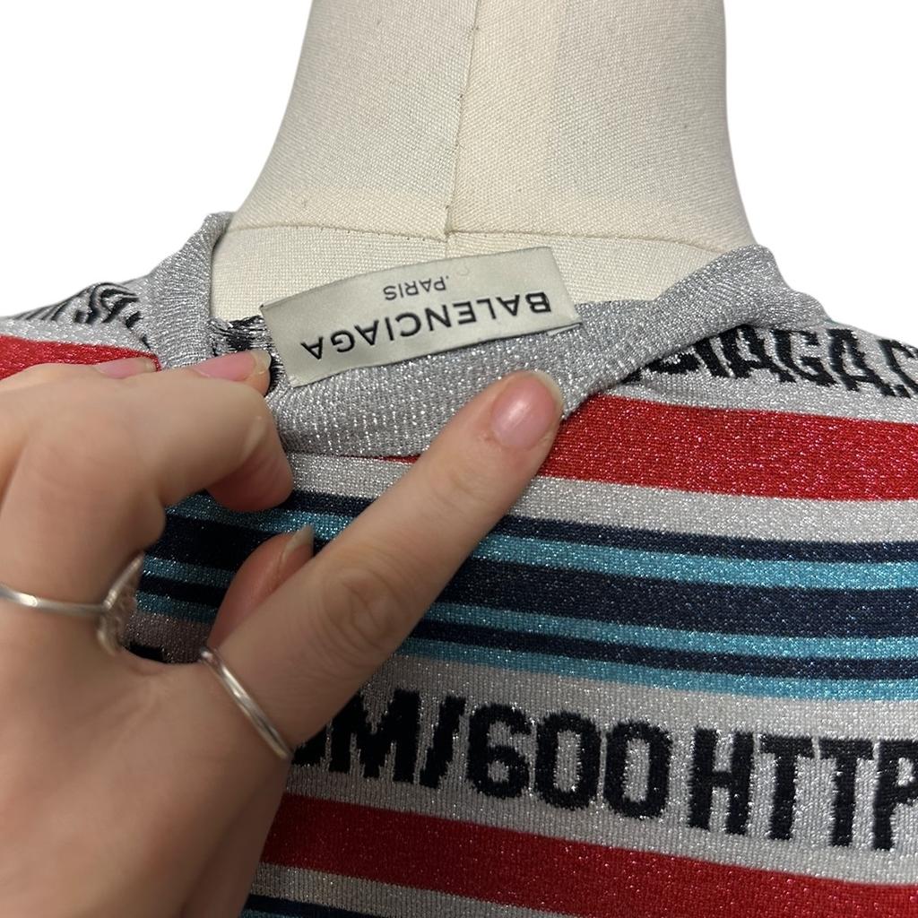 T-shirt Balenciaga - 40 - Argenté - État : Très bon