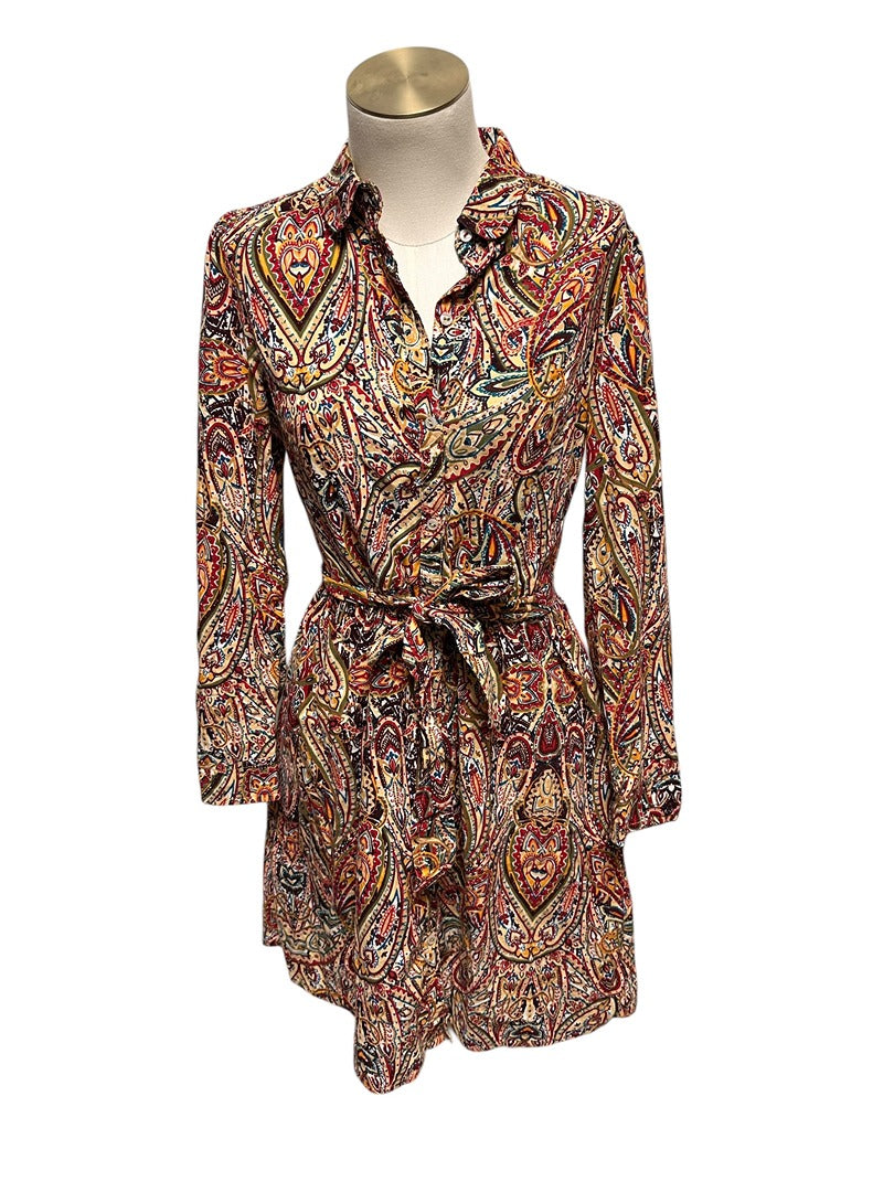 Robe chemise Tommy Hilfiger - 34 - Bordeaux - État : Excellent