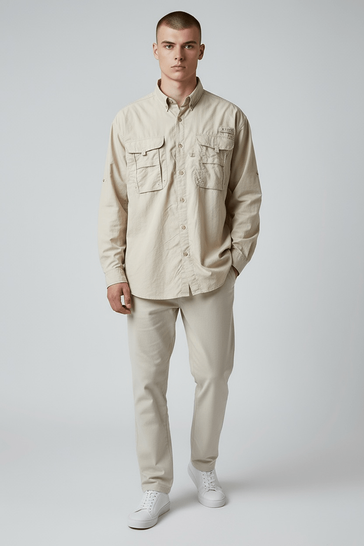 Chemise Columbia – Xl – Crème – État : Excellent - BiWear