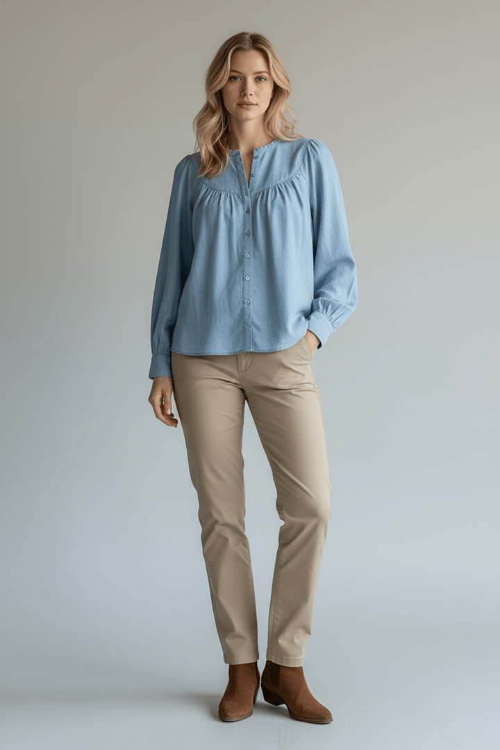 Chemise Etam – S – Bleu clair – État : Neuf avec étiquette - BiWear