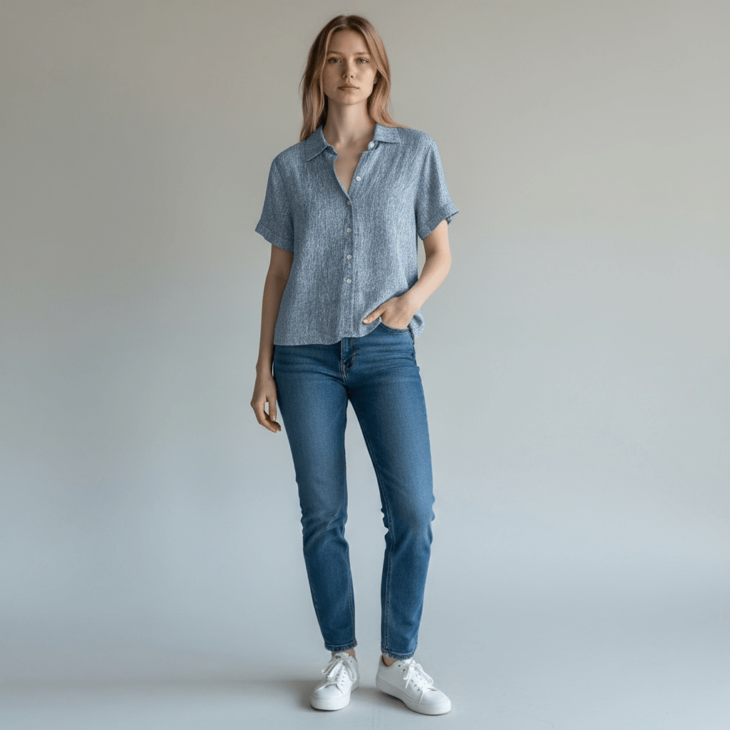 Chemise Lili Sidonio – Taille unique – Bleu – État : Très bon - BiWear