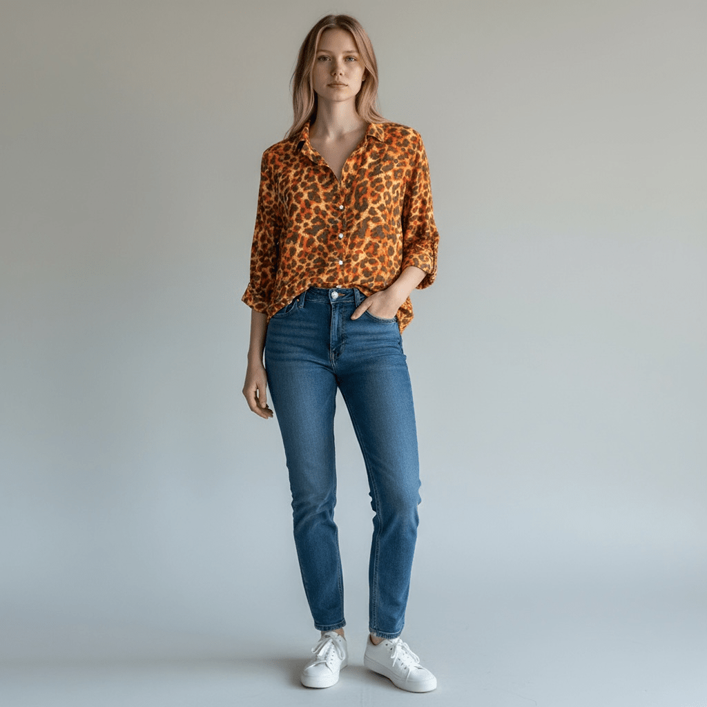 Chemise Vila – S – Orange – État : Très bon - BiWear