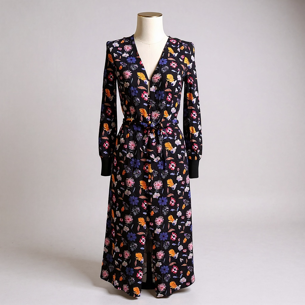 Robe Casual Ba&sh - S - Violet Multicolore - État : Très Bon