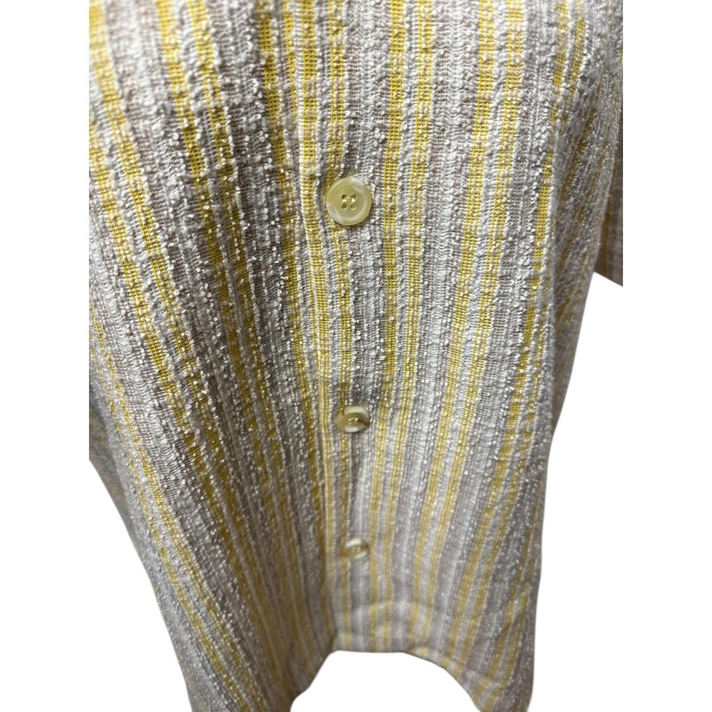 Chemise à rayures Zara - L - Jaune - État : Excellent
