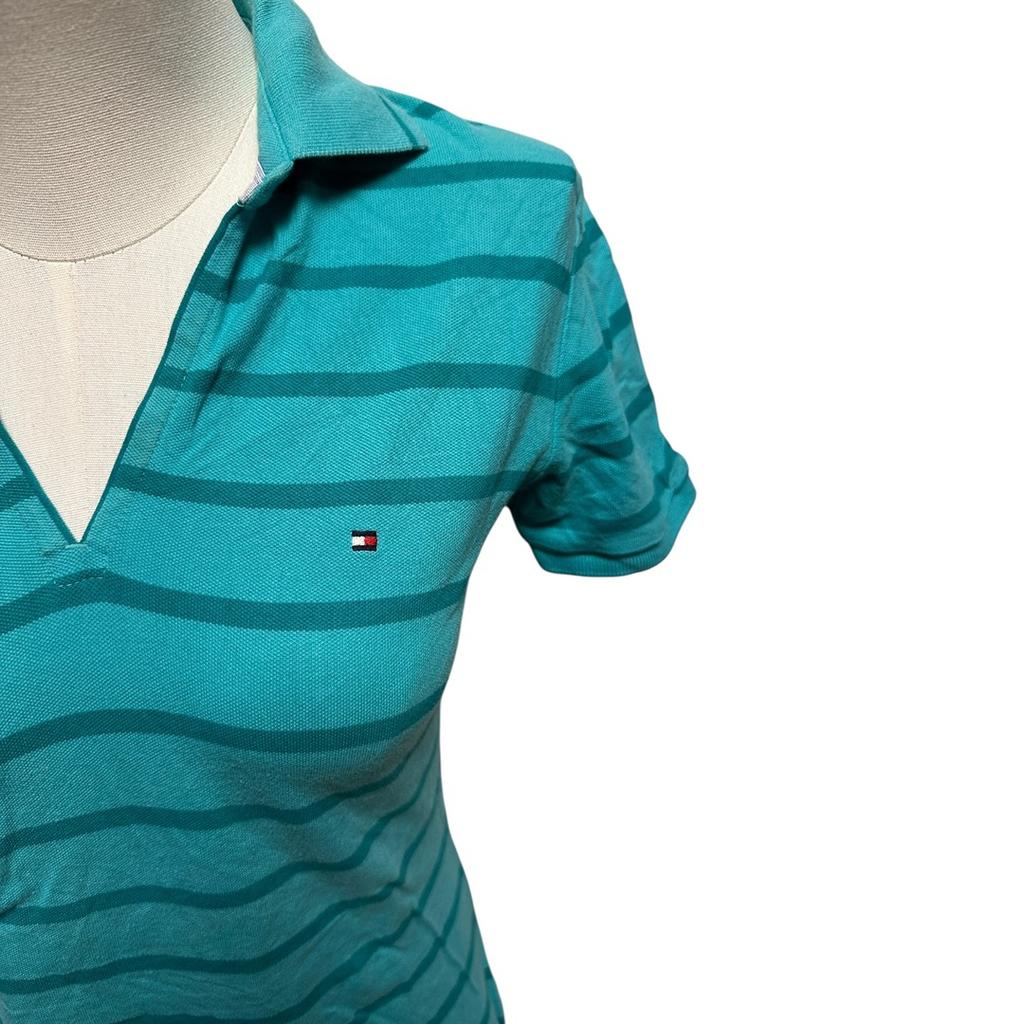 Polo Tommy Hilfiger - S - Turquoise - État : Excellent