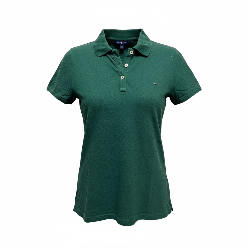Polo Tommy Hilfiger - L - Vert - État : Excellent