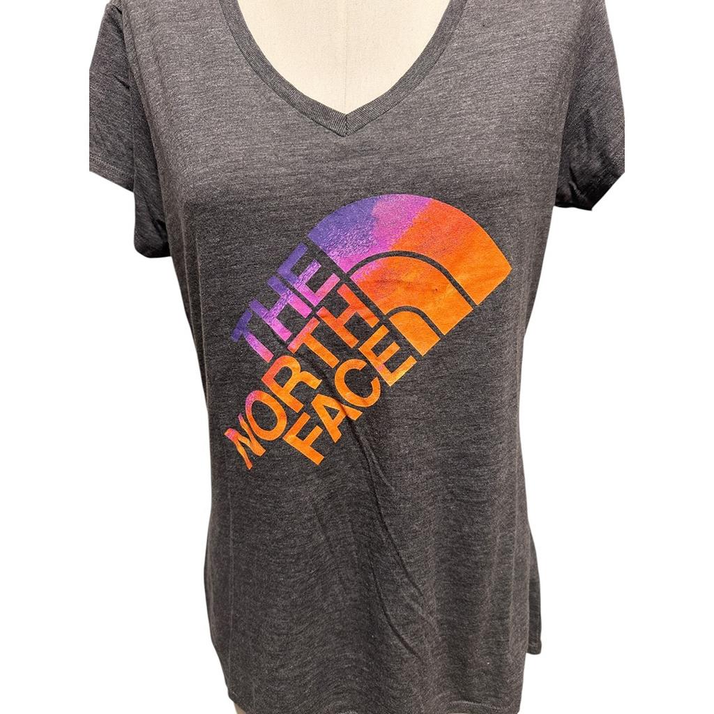 T-shirt col V The North Face - L - Gris - État : Excellent