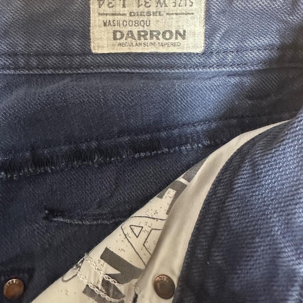 Jeans Coupe Droite Diesel - L - Bleu - État : Très Bon