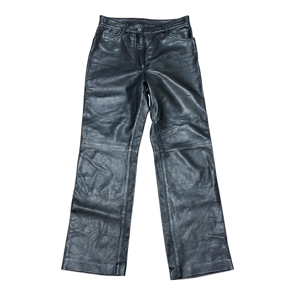 Pantalon cuir femme - T40 - noir - État : Excellent