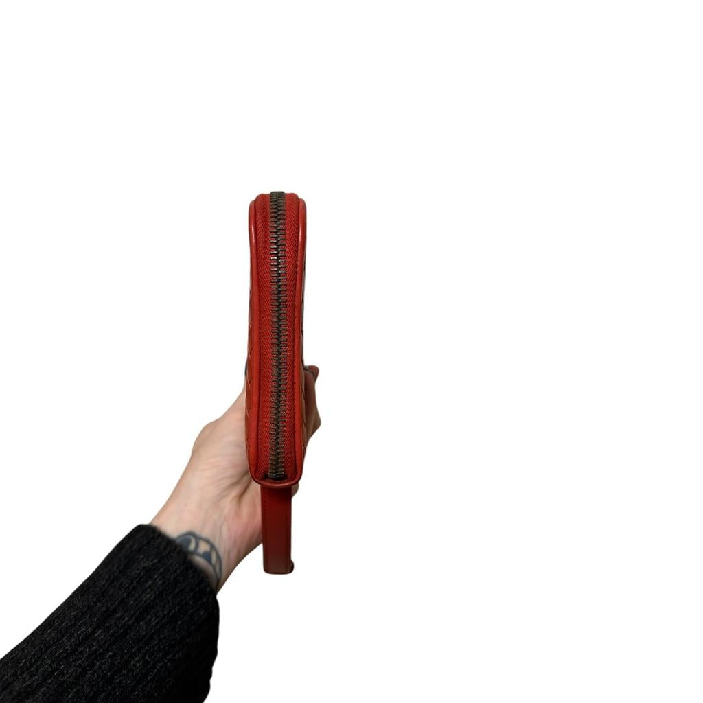 Porte-monnaie Bottega Veneta - Rouge - État : Très Bon