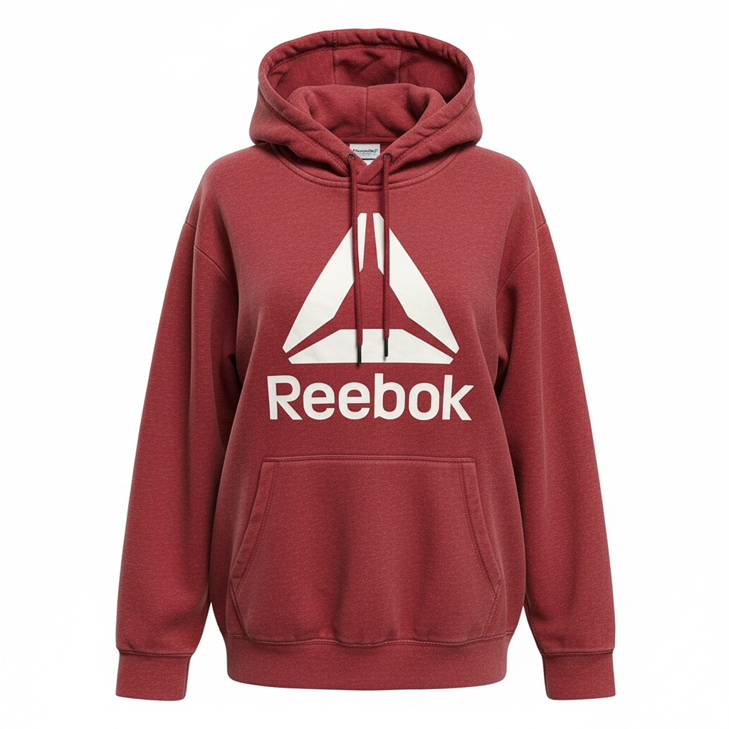 Sweat à capuche Reebok - M - Bordeaux - État : Excellent