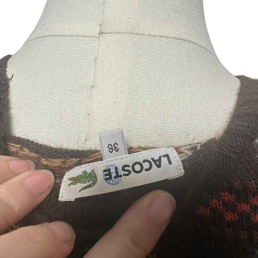 Pull femme Lacoste - 36 - Marron - État : Excellent