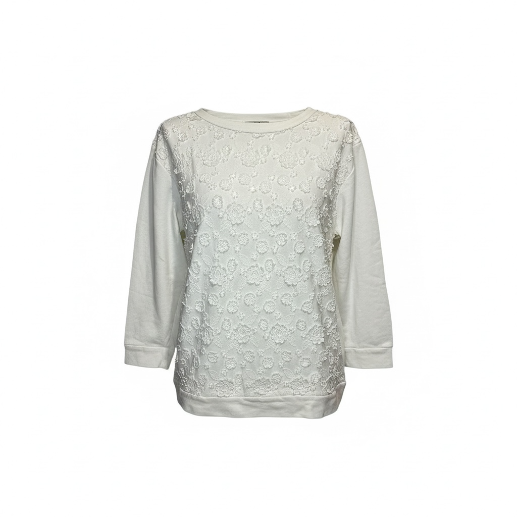 Sweat & Sweat À Capuche Moncler - L - Blanc - État : Trèsbon