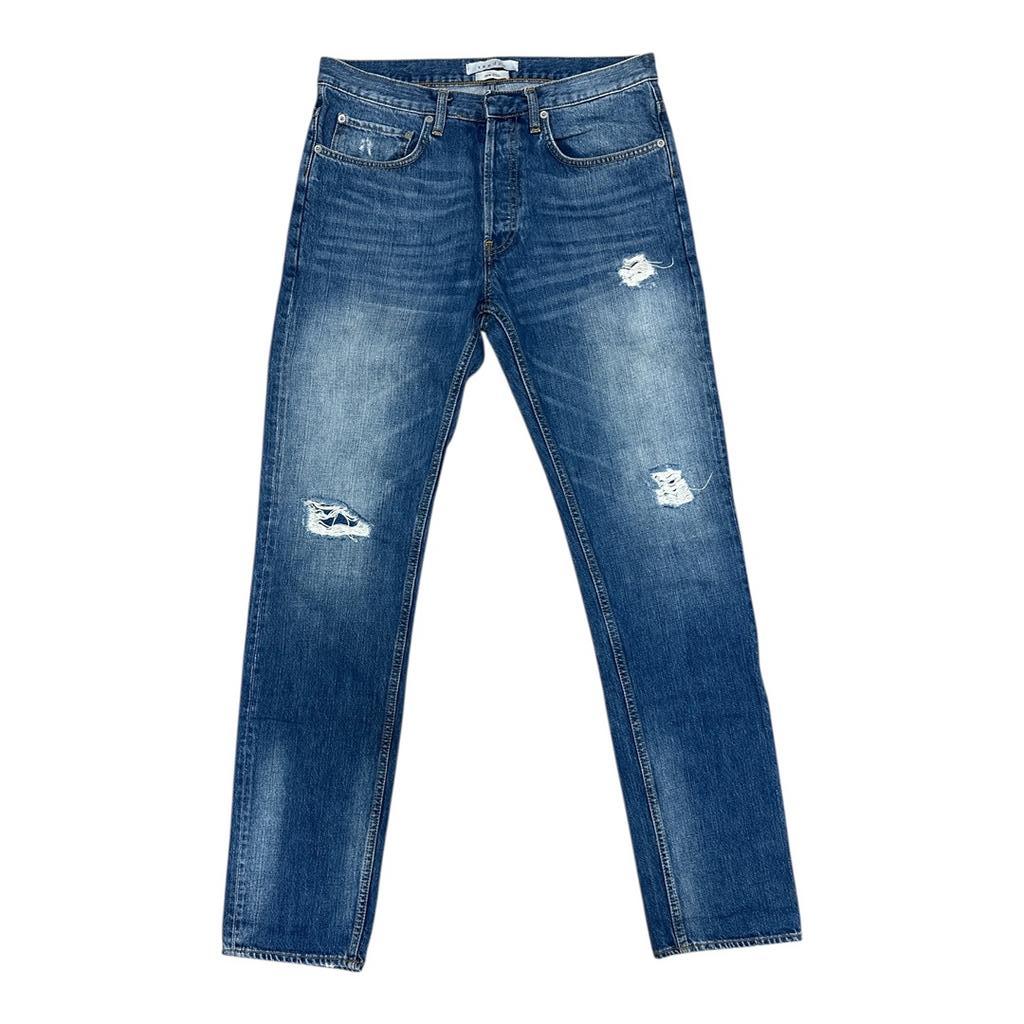 Jeans Coupe Droite Sandro - L - Bleu - État : Très Bon