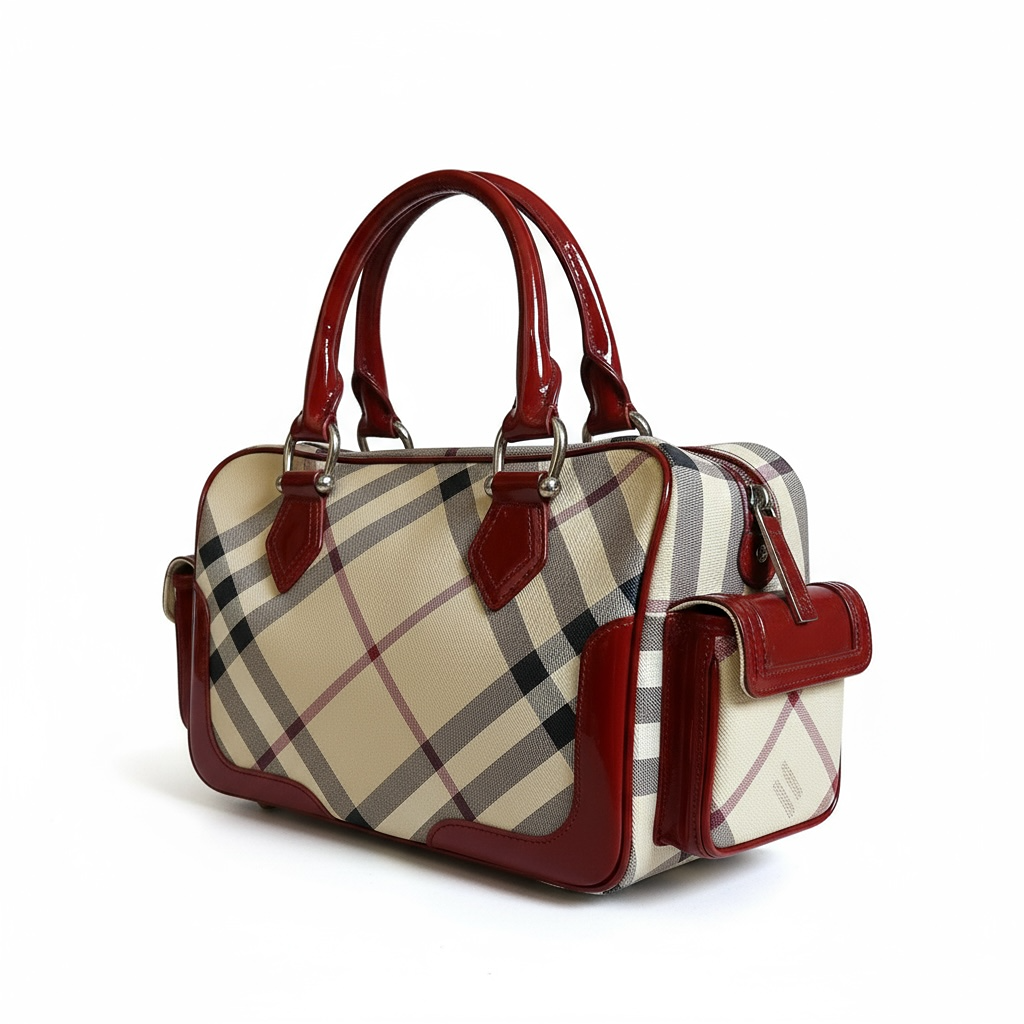Sac à main Burberry - Taille unique - Rouge - État : Excellent