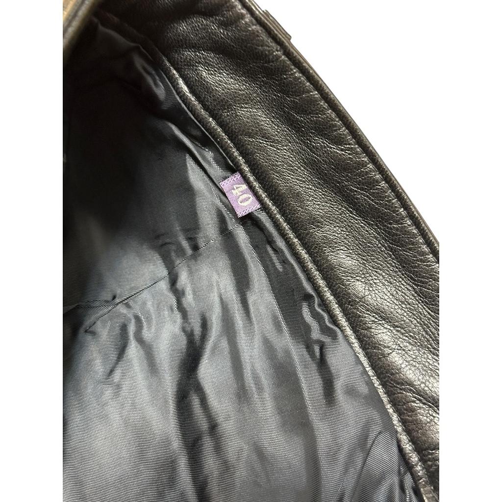 Pantalon cuir femme - T40 - noir - État : Excellent