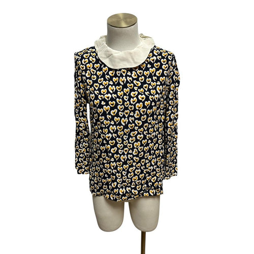 Blouse Sandro - L - Noir/jaune/blanc - État : Excellent