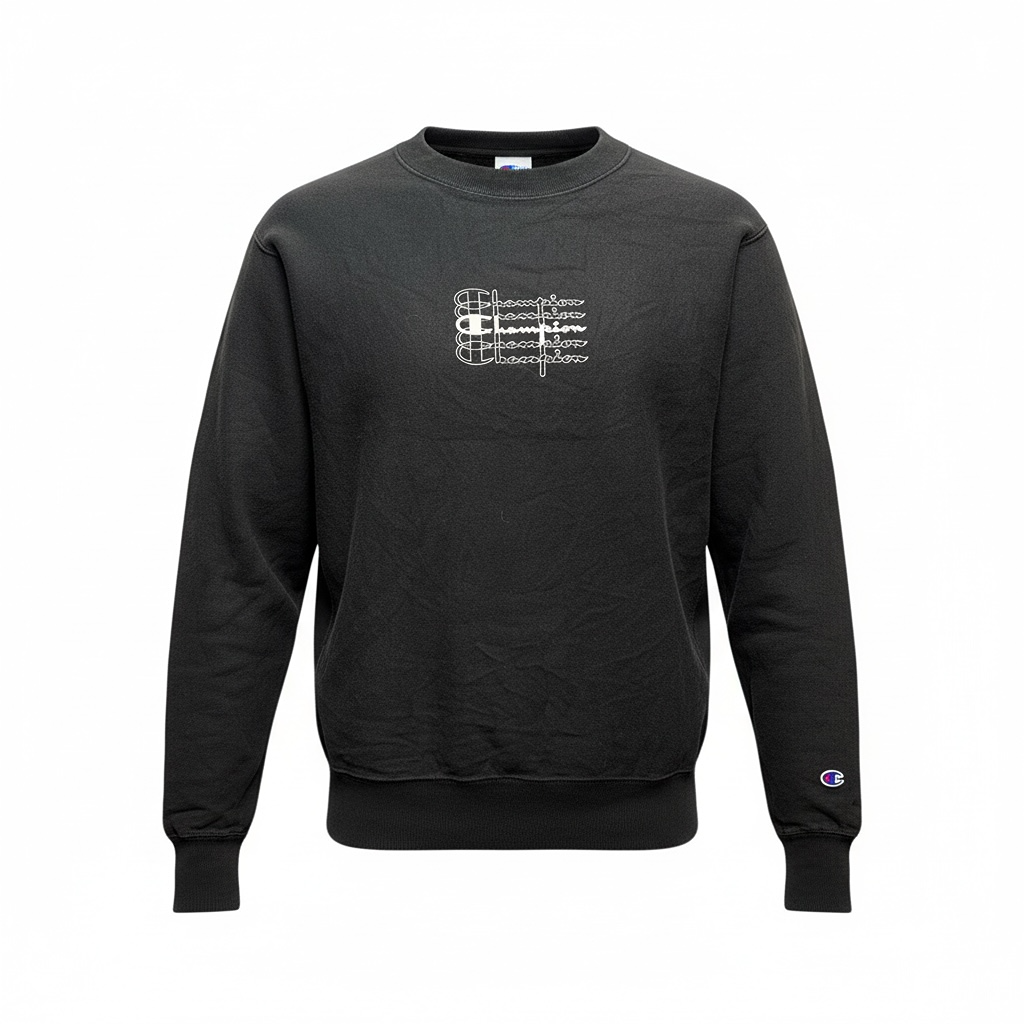 Sweat Champion - M - Noir - État : Excellent