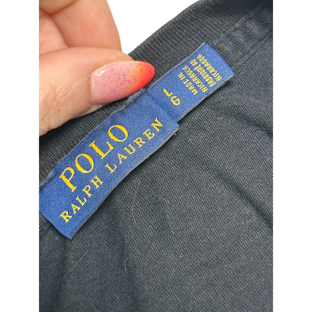 T-shirt col V Polo Ralph Lauren - L - Noir - État : Excellent