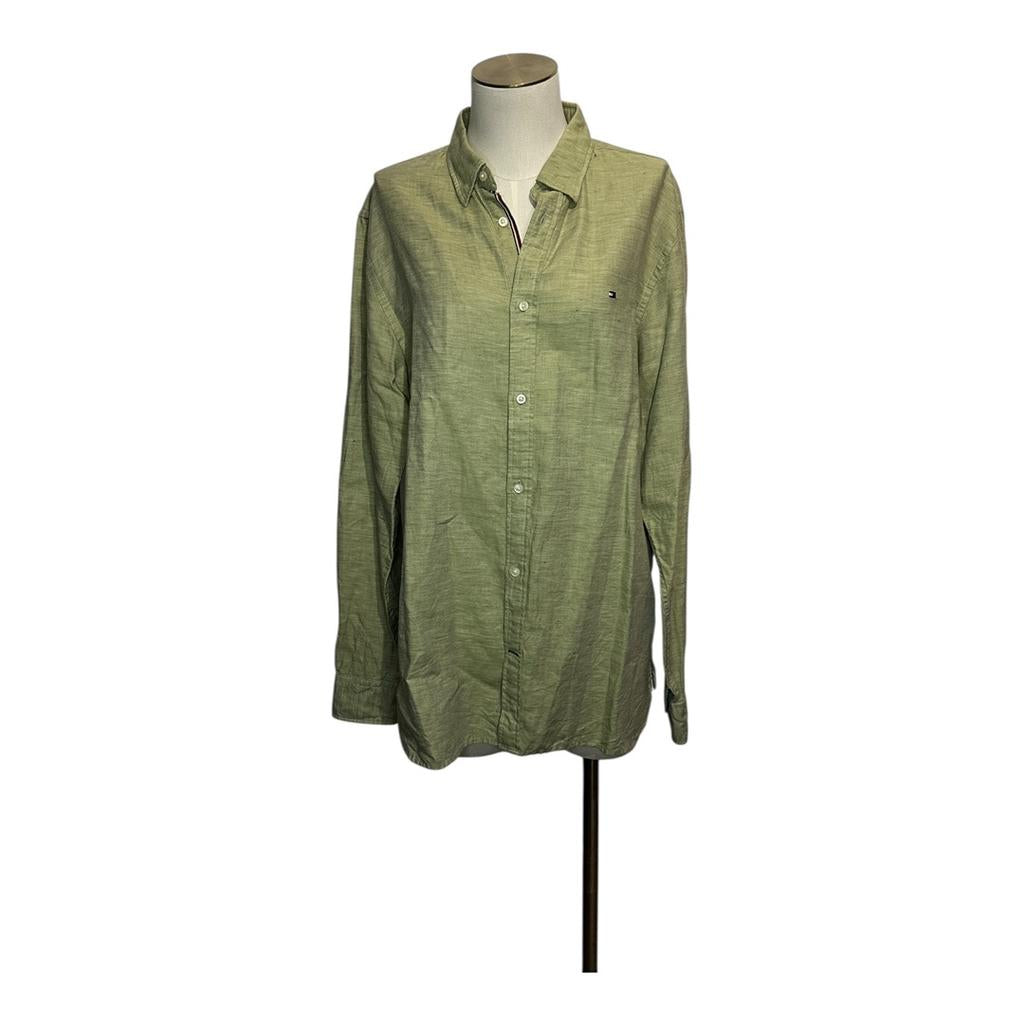 Chemise homme Tommy Hilfiger - L - Vert - État : Excellent