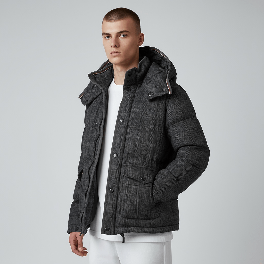 Doudoune Moncler – M – Gris – État : Très bon - BiWear