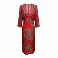 Robe Longue Sandro - 42 - Rouge - État : Excellent